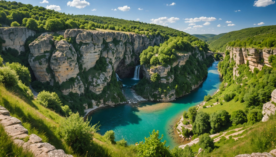 Aveyron rivieren en watervallen : natuurlijke zwembaden, panoramas en wandelpaden met camping lac aux oiseaux