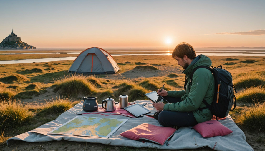 How to plan a camping holiday near mont-saint-michel